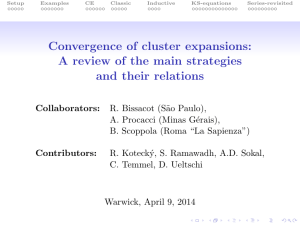 Convergence of cluster expansions: A review of the main strategies