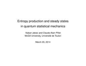 Entropy production and steady states in quantum statistical mechanics