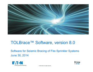 TOLBrace™ Software, version 8.0 June 30, 2014