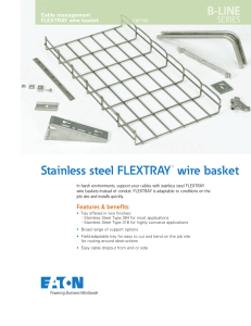 Stainless steel FLEXTRAY wire basket B-LINE SERIES