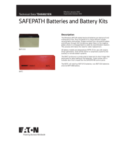 SAFEPATH Batteries and Battery Kits TD450021EN Description