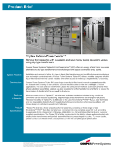 Product Brief Triplex Indoor-Powercenter™