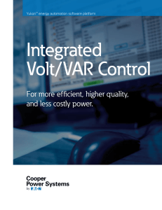 Integrated Volt/VAR Control For more efficient, higher quality, and less costly power.