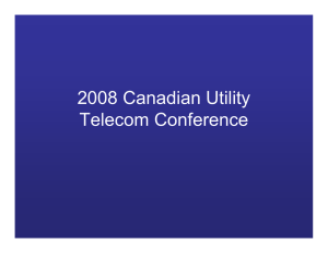 2008 Canadian Utility Telecom Conference