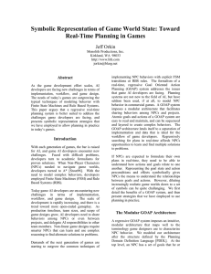 Symbolic Representation of Game World State: Toward Real-Time Planning in Games