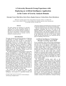 Abstract with the development and deployment of prototype systems