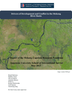 Report of the Mekong Capstone Research Practicum May 2013