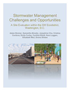 Stormwater Management Challenges and Opportunities A Site Evaluation within the SW Ecodistrict,