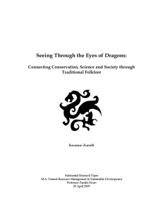 Seeing Through the Eyes of Dragons:  Traditional Folklore