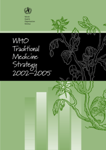 WHO Traditional Medicine Strategy