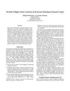 The Role of Higher-Order Constructs in the Inexact Matching of... Michael Wolverton