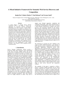 A Mixed Initiative Framework for Semantic Web Service Discovery and Composition