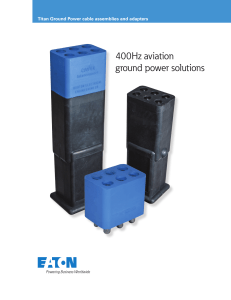 400Hz aviation ground power solutions Titan Ground Power cable assemblies and adapters