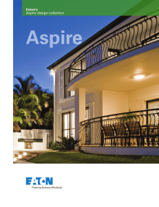 Aspire Eaton’s Aspire design collection