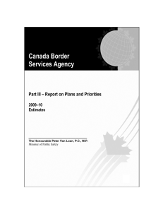 Canada Border Services Agency ____________________