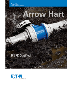 Arrow Hart IP69K Certified Pin &amp; sleeve devices