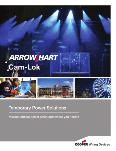 Cam-Lok Temporary Power Solutions