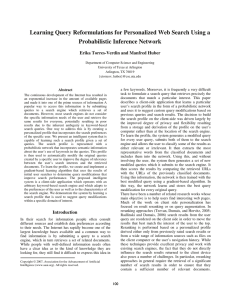 Learning Query Reformulations for Personalized Web Search Using a