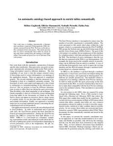 An automatic ontology-based approach to enrich tables semantically