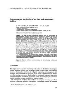 Systems  analysis  for  planning of air ... facilities