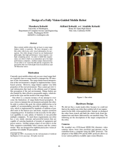 Design of a Fully Vision-Guided Mobile Robot Masaharu Kobashi Akifumi Kobashi