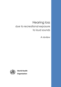 Hearing loss due to recreational exposure to loud sounds