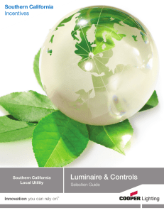 Luminaire &amp; Controls Southern California Incentives Selection  Guide