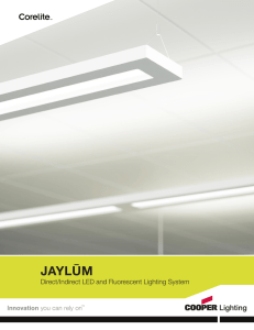 JAYLŪM Direct/Indirect LED and Fluorescent Lighting System