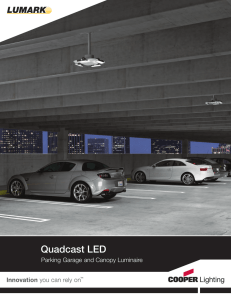 Quadcast LED Parking Garage and Canopy Luminaire