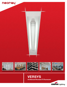 VERSYS Architectural Recessed T5 Fluorescent TM