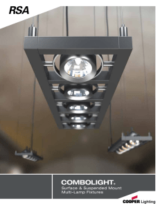 COMBOLIGHT Surface &amp; Suspended Mount Multi-Lamp Fixtures ®