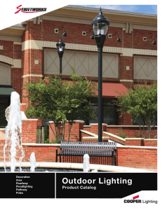 Outdoor Lighting Product Catalog Decorative Area