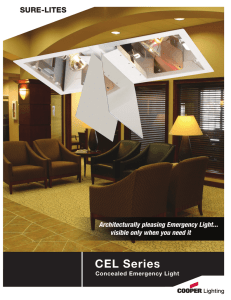 CEL Series SURE-LITES Concealed Emergency Light