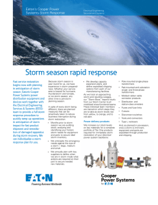 Storm season rapid response Fast service restoration