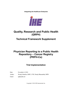 Quality, Research and Public Health