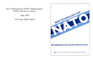New Technology for NATO: Implementing Follow-On Forces Attack June 1987 NTIS order #PB87-200267