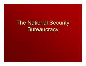 The National Security Bureaucracy