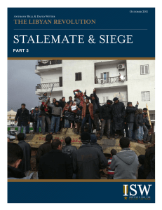 stalemate &amp; siege THE LIBYAN REVOLUTION PART 3 October 2011