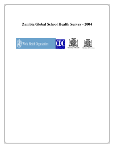 Zambia Global School Health Survey - 2004