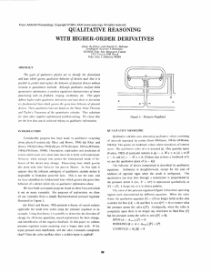 QUALITATIVE  REASONING WITH  HIGHER-ORDER DERIVATIYES