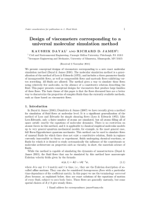 Design of viscometers corresponding to a universal molecular simulation method †