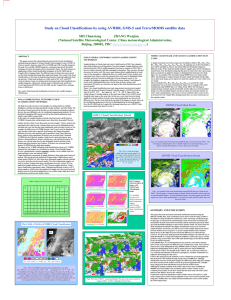 Study on Cloud Classifications by using AVHRR, GMS-5 and Terra/MODIS...