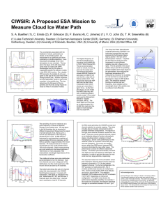 CIWSIR: A Proposed ESA Mission to Measure Cloud Ice Water Path