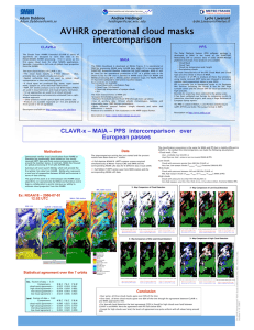 AVHRR operational cloud masks intercomparison CLAVR-x PPS