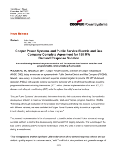 Cooper Power Systems and Public Service Electric and Gas