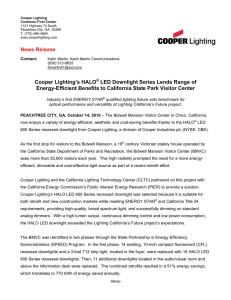Cooper Lighting’s HALO LED Downlight Series Lends Range of