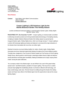 ’s LED Solutions Light Up the Cooper Lighting