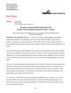 News Release Increase Lineman Field Productivity with