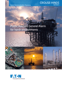 Public Address General Alarm for harsh environments CROUSE-HINDS SERIES
