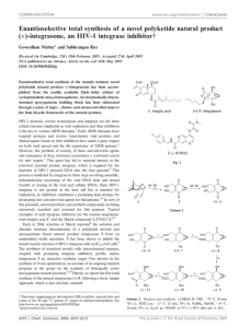 Enantioselective total synthesis of a novel polyketide natural product